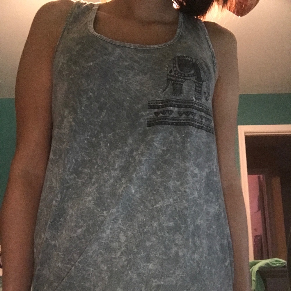 4for $12!!!!!gray marbled top